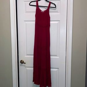 Burgundy Maxi Dress size xs